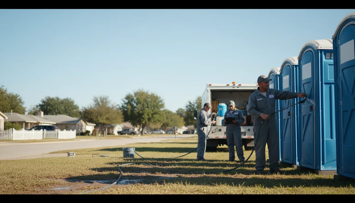 Long-Term Portable Toilet Rental in Crowley, TX near me